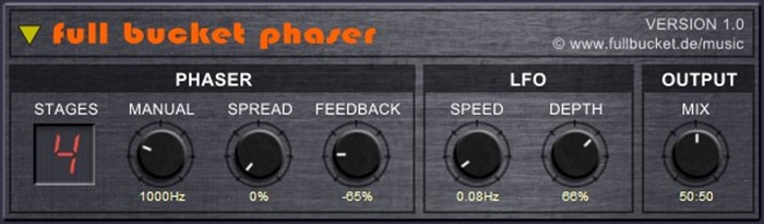 loopazon Phaser Full Bucket Music Phaser