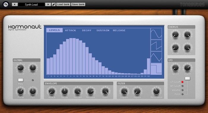 loopazon harmonaut tone bytes free chorus filter synth download