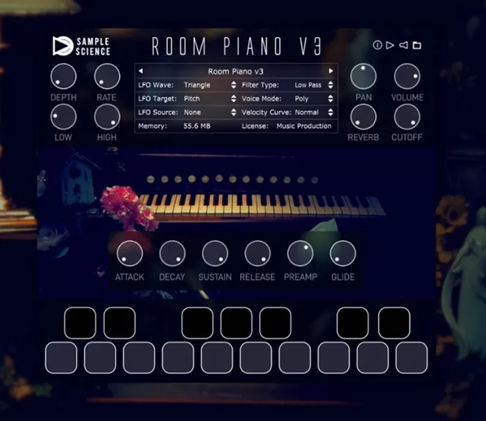 loopazon room piano 3 sample science download