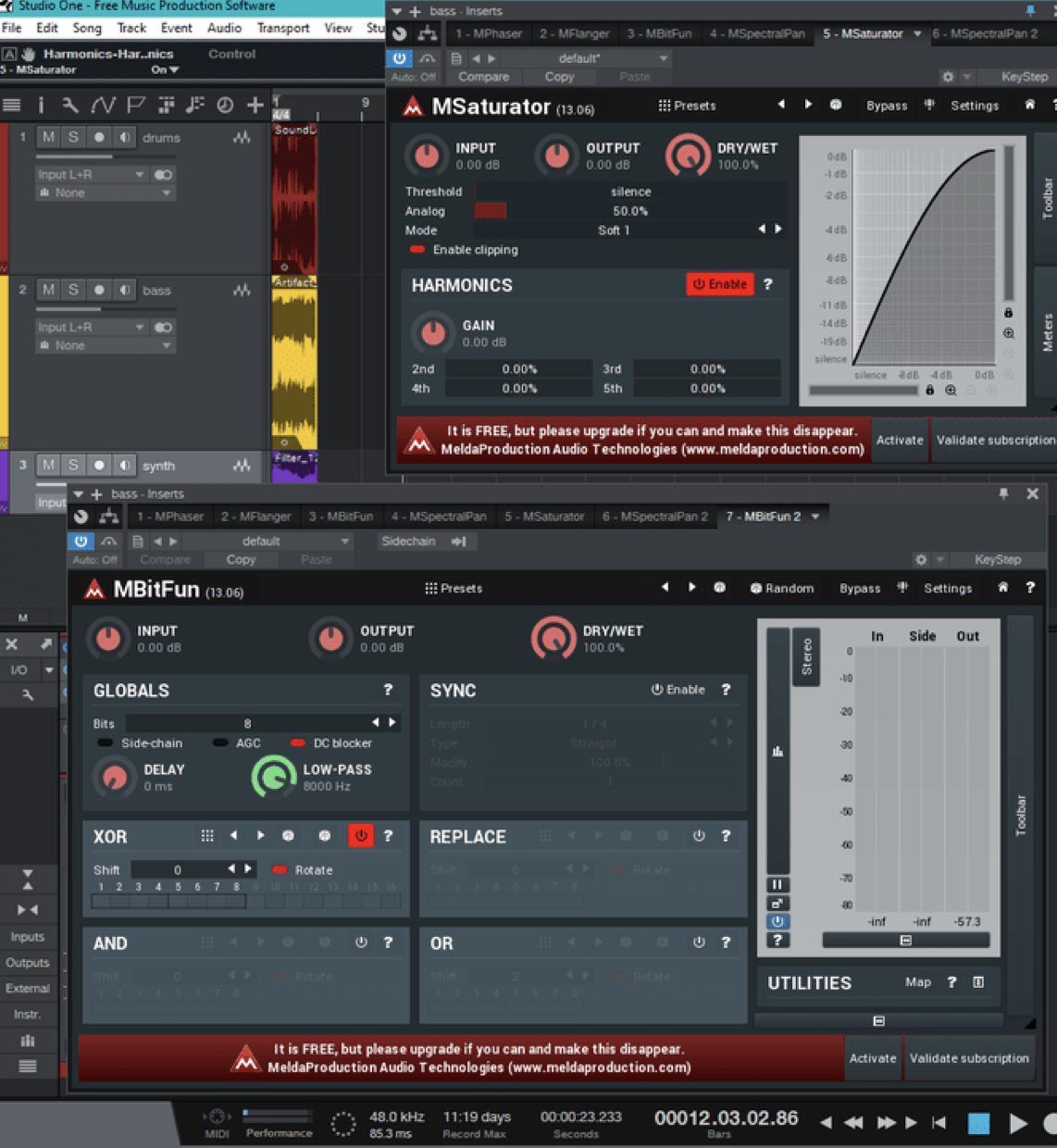 MFreeFXBundle User Interface