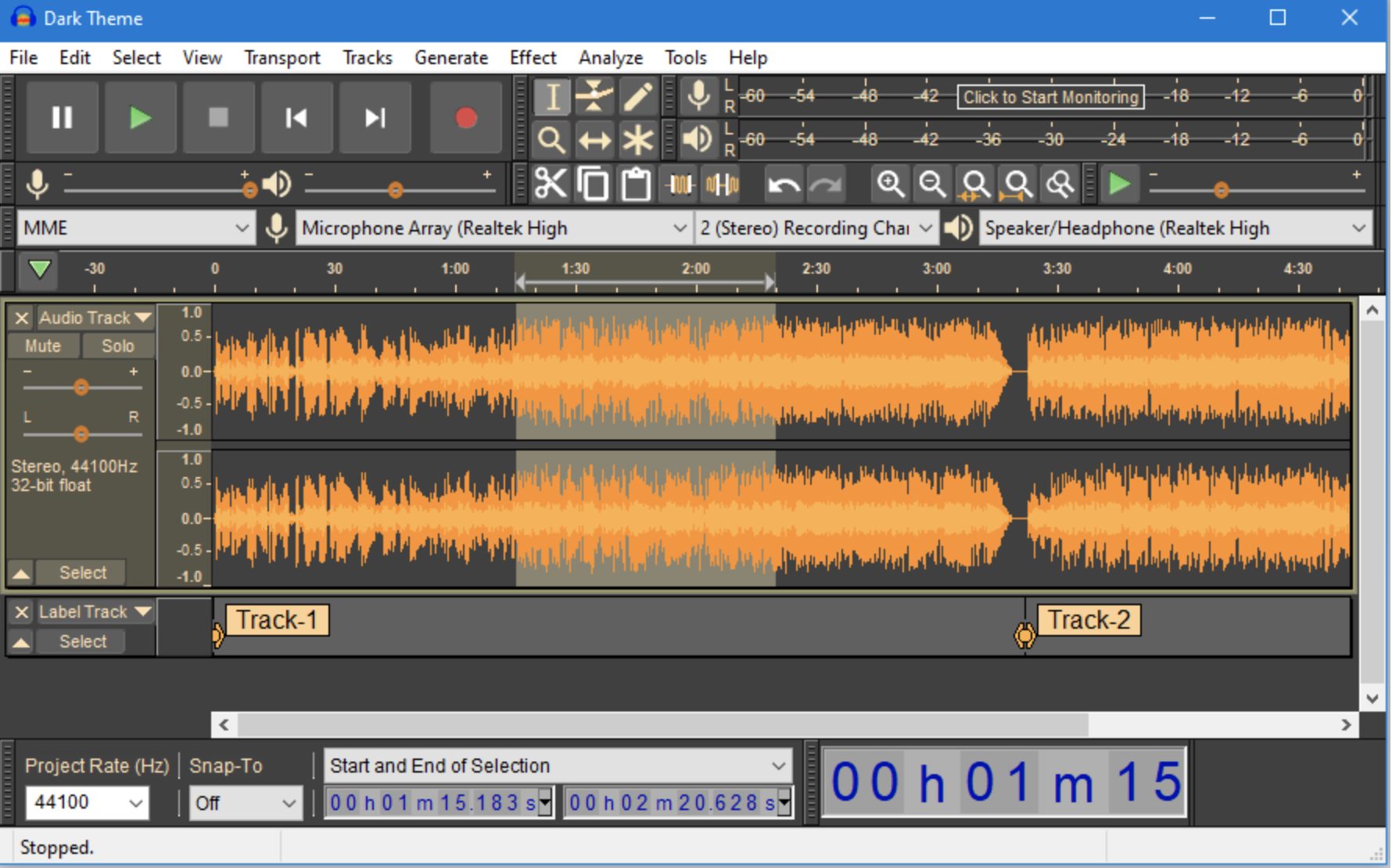 Audacity Interface (loopazon)