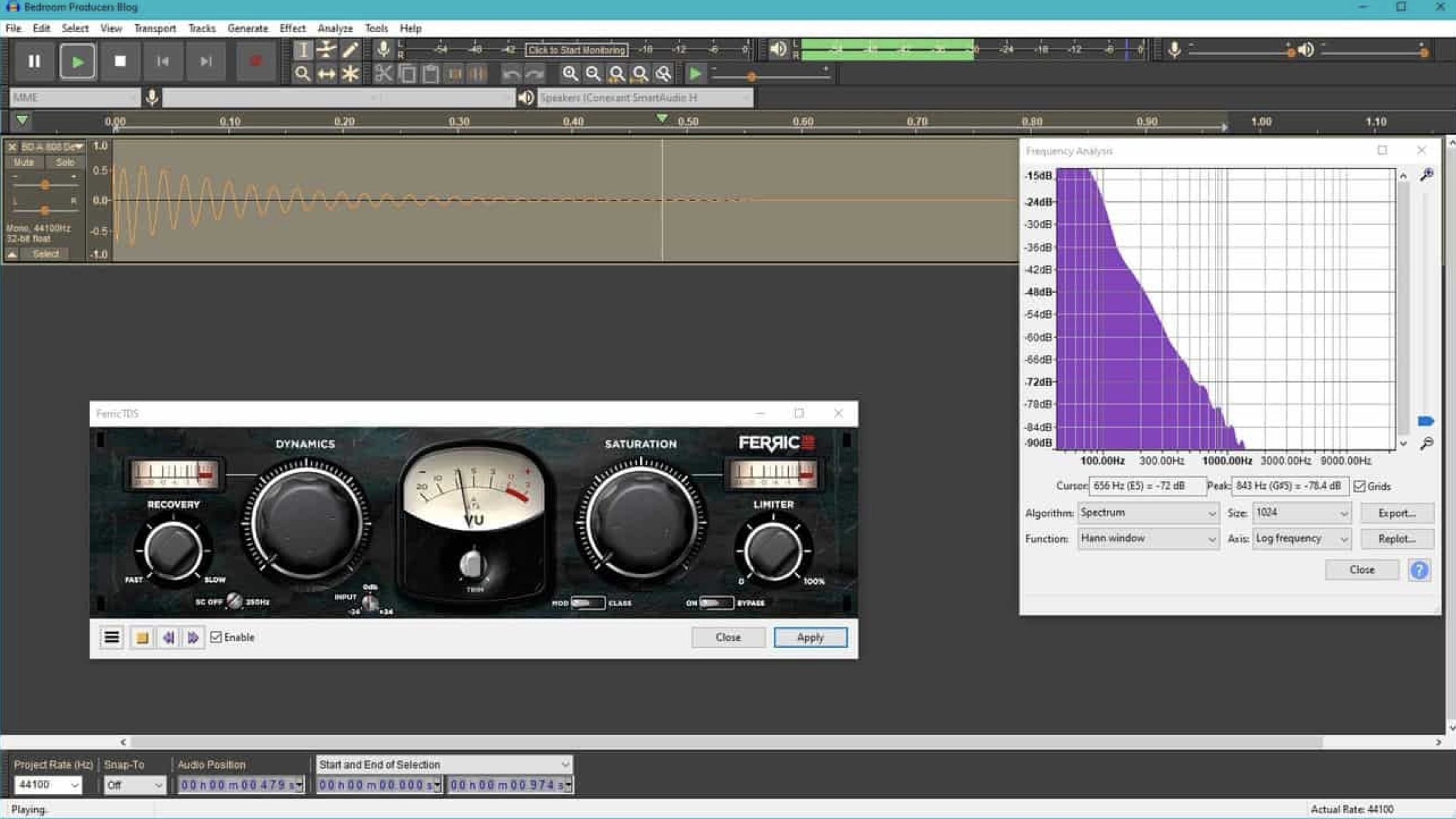 Audacity User Interface