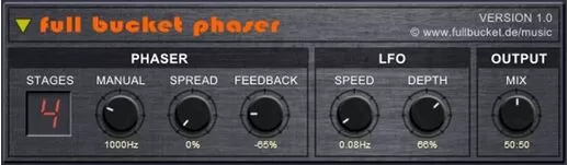 loopazon Phaser Full Bucket Music Phaser