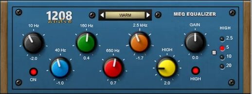 loopazon MEQ Equalizer 1208 Audio Plugins Free EQ download