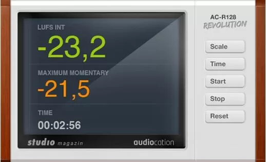 loopazon AC-R128 Audiocation Free Loudness Meter