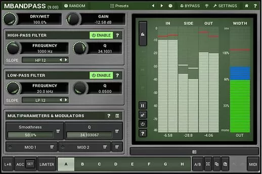 loopazon band Pass filter Melda Production Download